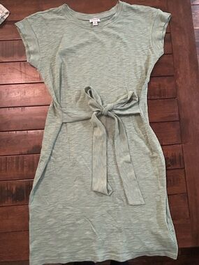 J. Crew Sage Green Lightweight Crewneck Top